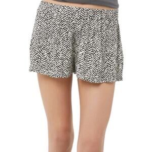 Express Size 0 Black & White Cuffed Dress Shorts